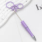 Beadable Keychain Pen Slim Metal Plastic Vibrant Colors 18