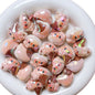 UV Plating Kitten Acrylic Beads 23mm Colorful Two Tone 5pcs 5