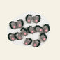 Silicone Focal Beads Hedgehog Colorful Side Profile 20pcs 7