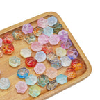 Czech Glass Beads Cat Paw 14mm Pastel Matte 25pcs 5