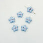 Star Metal Beads 13mm Glossy Painted Smiley Face 10pcs 16