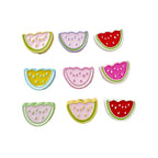 Baking Painted Watermelon and Cake Metal Beads 16mm Colorful 10pcs 4