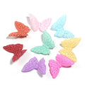 Dual Color Gradient Cracked Butterfly Acrylic Beads 37mm 50pcs 3