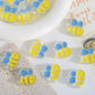 Hand Painted Bee Acrylic Beads 25mm Colorful Enamel 20pcs 7