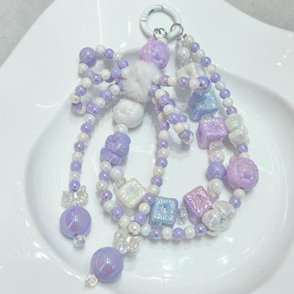UV Plating Cute Little Cat Acrylic Beads 18mm Pastel Colors 50pcs 3