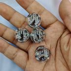 Plated Bubblegum Beads 20mm Striped Christmas Colors 50pcs 4