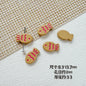 Fish Metal Beads 13mm Baking Painted Biscuit Style 20pcs 12