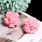 Matte Floral Bubblegum Beads 25mm Rose Cluster Polymer Clay 5pcs 7