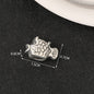 European Style Metal Beads Silver Tone Large Hole 50pcs 16