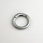 Alloy Iridescent Plating Spring Key Rings 20mm and 25mm 10pcs 24
