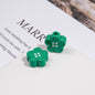 Painted Flower Button Acrylic Beads 12mm Glossy Pastel 50pcs 15