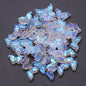 Czech Glass Beads Butterfly 8 15mm Dual Color Gradient Transparent 50pcs 13