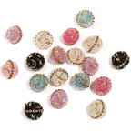 Star Moon Rhinestone Bubblegum Beads 17mm Celestial Design 10pcs 6
