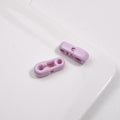 Painted 3D Pin Acrylic Beads 18mm Tiny Baking Colorful 50pcs 6