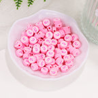 Flat Clay Beads 9mm Ribbon Polymer 100pcs 2