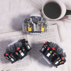 Gothic Castle Polymer Clay Rhinestone Beads 22mm 5pcs