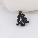 Polymer Clay Christmas Tree Rhinestone Beads 27mm Pre-Lit 2pcs 14