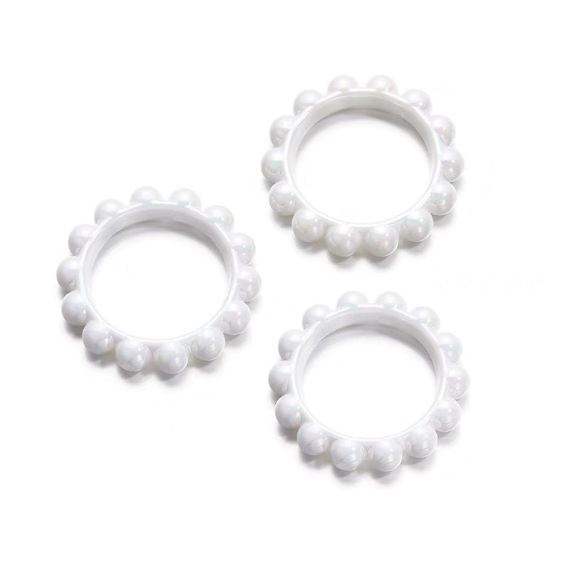 UV Scratch Resistant Balsam Pear Ring Bead Frame Acrylic 10pcs 8
