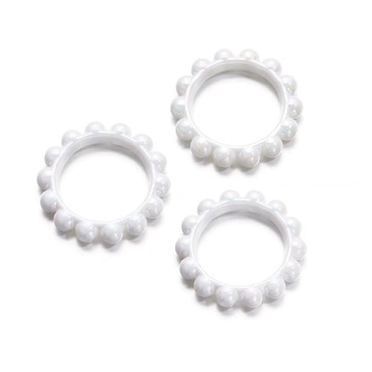 UV Scratch Resistant Balsam Pear Ring Bead Frame Acrylic 10pcs 8