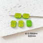 Baking Painted Potato Chips Card Metal Beads 2mm Hole 20pcs 20