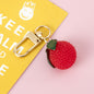 Plastic Fruit Keychain Colorful Glossy Charm Fun Summer Theme 12