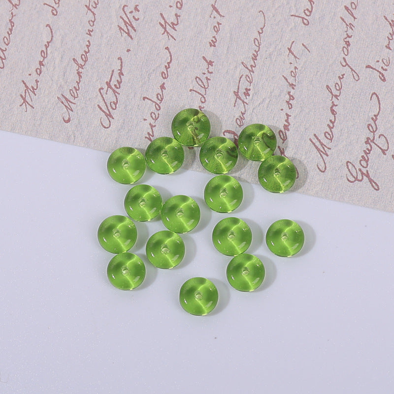 Glass Round Spacer Beads 6mm 8mm Imitation Jade Color 100pcs 24