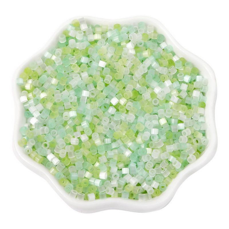 Antique Cat Eye Rice Seed Glass Beads 2.5mm Translucent Glow 740pcs 33