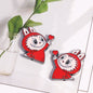 Finger Heart Pose Metal Beads 20mm Enamel Alloy 5pcs 10
