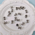 Alloy Lotus Pedestal Bead Caps 6mm 8mm Double-Sided 100pcs 4