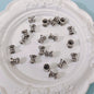 Alloy Lotus Pedestal Bead Caps 6mm 8mm Double-Sided 100pcs 4