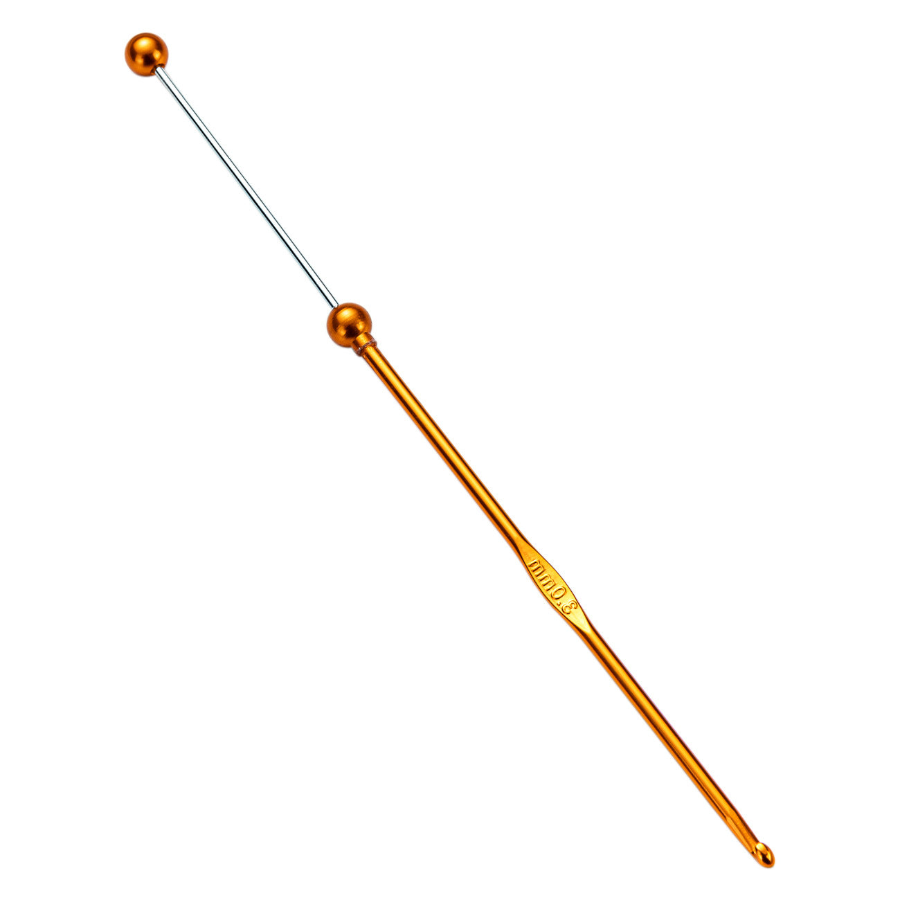 Beadable Crochet Hooks Metallic Slim Polished 3.0mm to 6.0mm 5