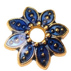 Alloy Flower Bead Caps 10mm Colorful Enamel Tibetan 100pcs 4