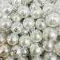 Pearl Acrylic Beads 16mm Imitation White Black Logo Printed 100pcs 4