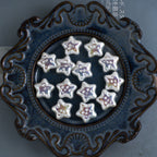 Baroque Star Acrylic Beads 19mm Imitation Pearl ABS Plastic 10pcs 6