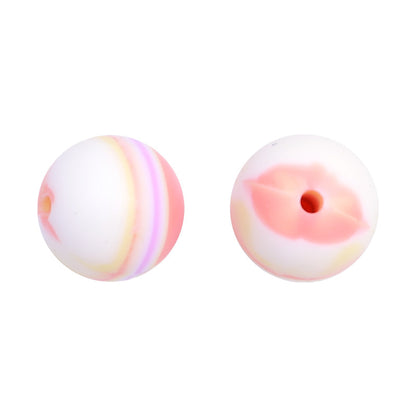 15mm Silicone Beads Candy Color Pastel Mix 20pcs 14