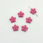 Star Metal Beads 13mm Glossy Painted Smiley Face 10pcs 9