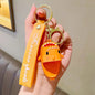 Silicone Shark Slippers Couple Keychain Cute Colorful Mini Shoes 8