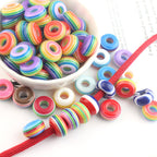Resin Donut Spacer Beads 14mm Colorful 500pcs