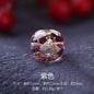 Lampwork Glass Beads Irregular Fig Shape 12mm Dyed Core Gold Foil 30pcs 8