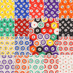 Flat Clay Beads 9mm Billiards Series Colorful Pool Ball 100pcs
