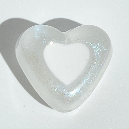 Glow Heart Acrylic Beads 15mm Two-Color Glow In The Dark 50pcs 5