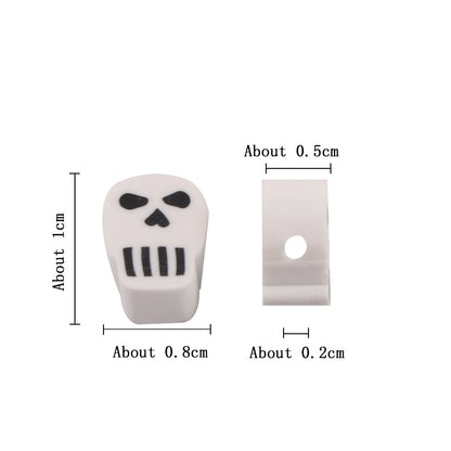 Halloween Ghost Clay Beads Polymer Festive Mix 100pcs 8