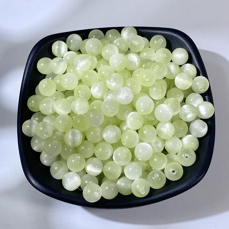 Light Color Gradient Resin Beads 8mm Pastel Soft Shades 100pcs 19