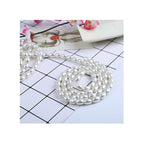 Oval Pearl Glass Beads 4mm 6mm 8mm Cream Pale Mint Smooth Finish 5