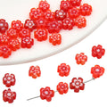 Millefiori Plum Flower Glass Beads 6mm Colorful Mixed 20pcs 6