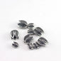 Tulip Metal Beads 9mm 11mm Vintage Distressed Antique Silver 100pcs 3