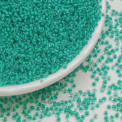 Dyed Core Seed Glass Beads 3mm Translucent Mixed Colors 19