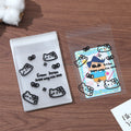 Self Adhesive OPP Bags Kitten Pattern 8x10cm Resealable 200pcs 3