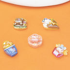 Glossy Plating Animal and Fast Food Resin Beads 20pcs 3