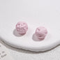 Painted Round Acrylic Beads 11mm Baked Glossy 50pcs 17